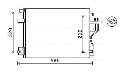 AVA QUALITY COOLING Kondenzátor klimatizácie KAA5151D 1