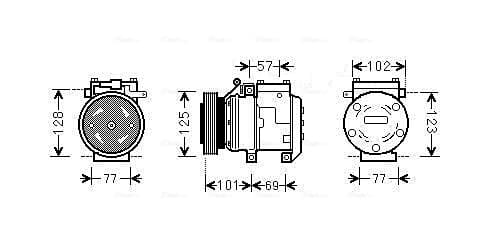 AVA QUALITY COOLING Kompresor klimatizácie KAAK211 1
