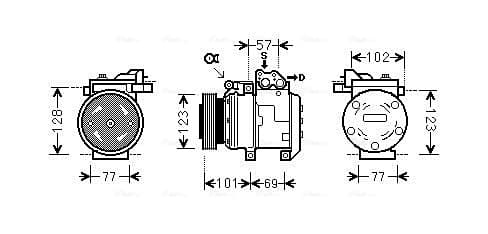 AVA QUALITY COOLING Kompresor klimatizácie KAK146 1