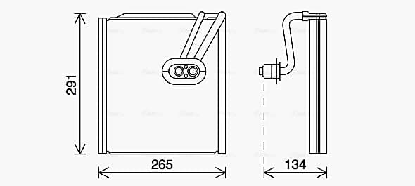 AVA QUALITY COOLING Výparník klimatizácie KAV292 1
