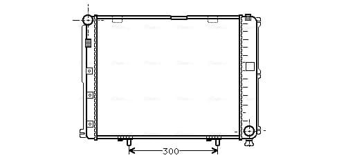 AVA QUALITY COOLING Chladič motora MS2035 1