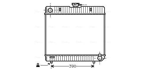 AVA QUALITY COOLING Chladič motora MS2042 1