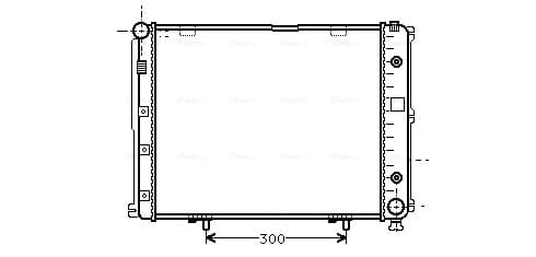 AVA QUALITY COOLING Chladič motora MS2068 1