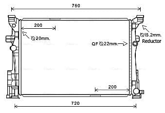 AVA QUALITY COOLING Chladič motora MS2653 1