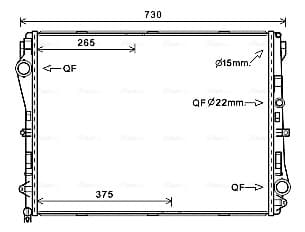 AVA QUALITY COOLING Chladič motora MS2667 1