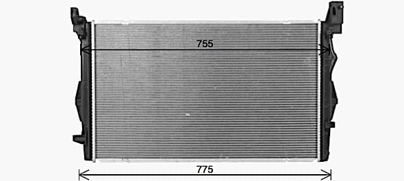 AVA QUALITY COOLING Chladič motora MS2731 1