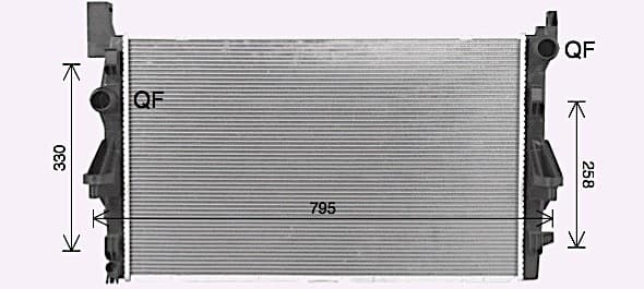 AVA QUALITY COOLING Chladič motora MS2732 1