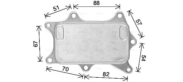 AVA QUALITY COOLING Chladič motorového oleja MS3760 1