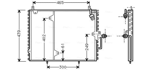 AVA QUALITY COOLING Kondenzátor klimatizácie MS5160 1