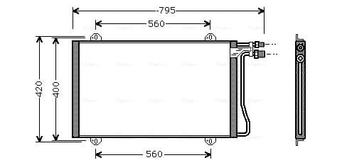 AVA QUALITY COOLING Kondenzátor klimatizácie MS5219 1