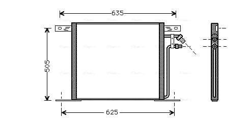 AVA QUALITY COOLING Kondenzátor klimatizácie MS5220 1