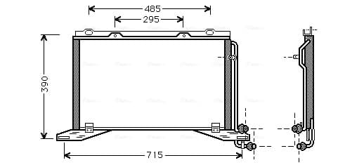 AVA QUALITY COOLING Kondenzátor klimatizácie MS5222 1