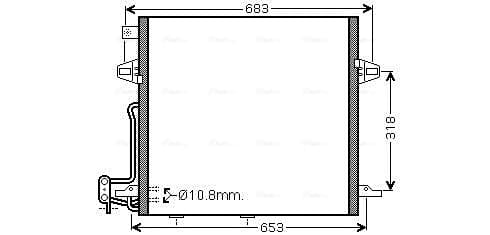 AVA QUALITY COOLING Kondenzátor klimatizácie MS5406D 1