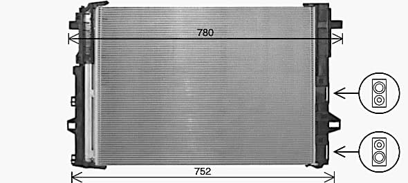 AVA QUALITY COOLING Kondenzátor klimatizácie MS5716D 1