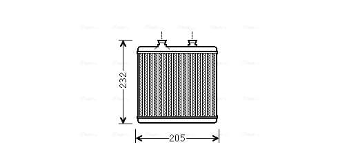 AVA QUALITY COOLING Výmenník tepla vnútorného kúrenia MS6472 1