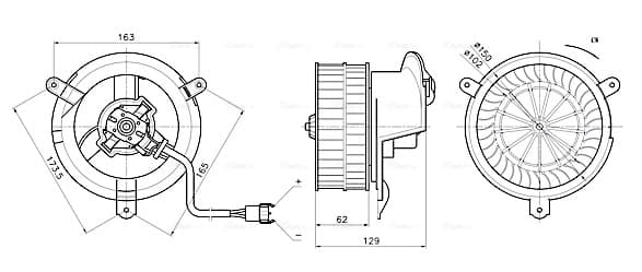 AVA QUALITY COOLING Vnútorný ventilátor MS8784 1