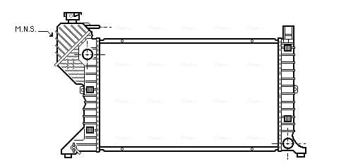 AVA QUALITY COOLING Chladič motora MSA2183 1