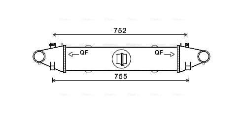 AVA QUALITY COOLING Chladič plniaceho vzduchu MSA4556 1