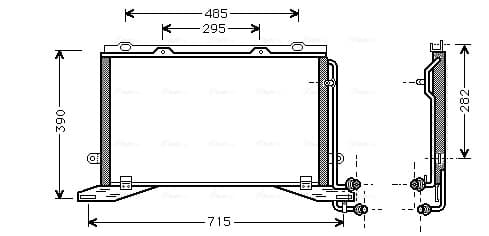 AVA QUALITY COOLING Kondenzátor klimatizácie MSA5268 1