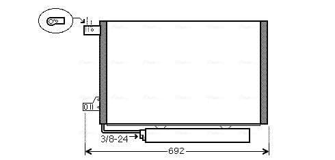 AVA QUALITY COOLING Kondenzátor klimatizácie MSA5386D 1