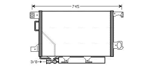 AVA QUALITY COOLING Kondenzátor klimatizácie MSA5435D 1