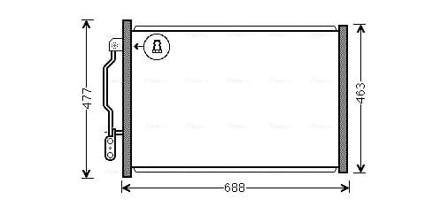 AVA QUALITY COOLING Kondenzátor klimatizácie MSA5605 1