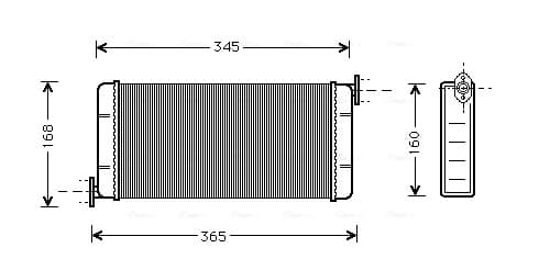 AVA QUALITY COOLING Výmenník tepla vnútorného kúrenia MSA6109 1