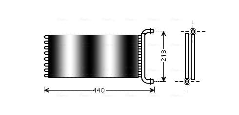 AVA QUALITY COOLING Výmenník tepla vnútorného kúrenia MSA6399 1