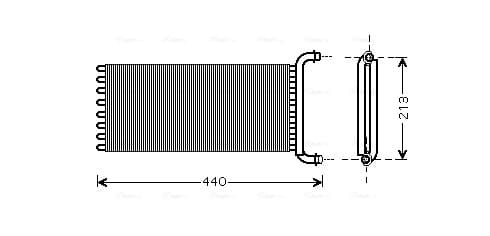 AVA QUALITY COOLING Výmenník tepla vnútorného kúrenia MSA6441 1