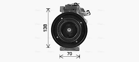 AVA QUALITY COOLING Kompresor klimatizácie MSAK737 1