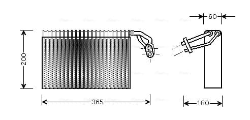 AVA QUALITY COOLING Výparník klimatizácie MSV317 1