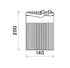 AVA QUALITY COOLING Výparník klimatizácie MSV554 1