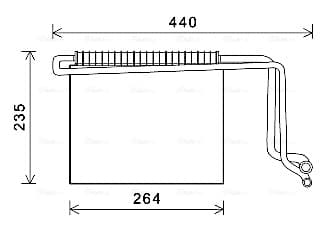 AVA QUALITY COOLING Výparník klimatizácie MSV563 1