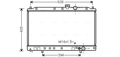 AVA QUALITY COOLING Chladič motora MT2064 1