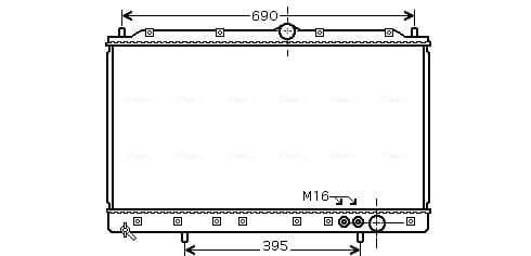 AVA QUALITY COOLING Chladič motora MT2084 1