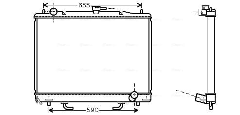 AVA QUALITY COOLING Chladič motora MT2163 1