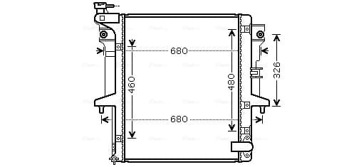 AVA QUALITY COOLING Chladič motora MT2203 1