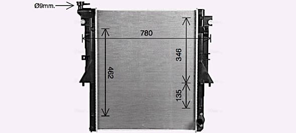 AVA QUALITY COOLING Chladič motora MT2281 1