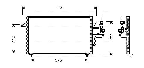 AVA QUALITY COOLING Kondenzátor klimatizácie MT5119 1