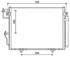 AVA QUALITY COOLING Kondenzátor klimatizácie MT5231D 1