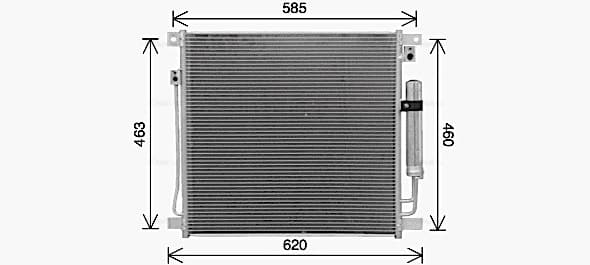 AVA QUALITY COOLING Kondenzátor klimatizácie MT5285D 1