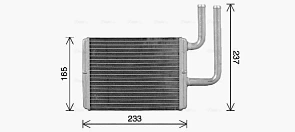 AVA QUALITY COOLING Výmenník tepla vnútorného kúrenia MT6284 1