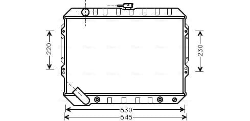 AVA QUALITY COOLING Chladič motora MTA2089 1