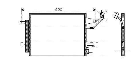 AVA QUALITY COOLING Kondenzátor klimatizácie MTA5177D 1