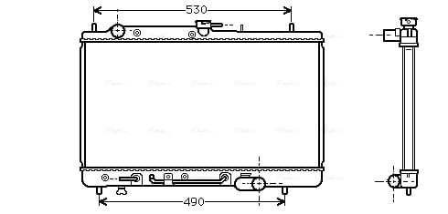 AVA QUALITY COOLING Chladič motora MZ2068 1