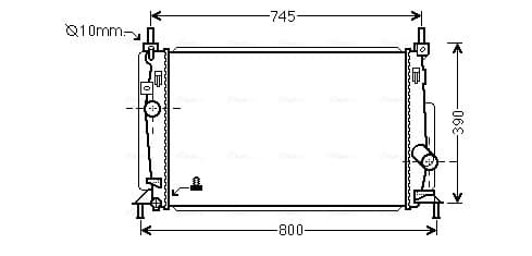 AVA QUALITY COOLING Chladič motora MZ2237 1