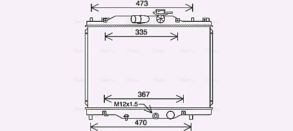 AVA QUALITY COOLING Chladič motora MZ2291 1
