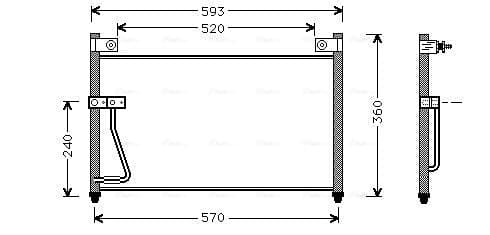 AVA QUALITY COOLING Kondenzátor klimatizácie MZ5126 1