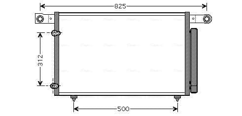 AVA QUALITY COOLING Kondenzátor klimatizácie MZ5196D 1
