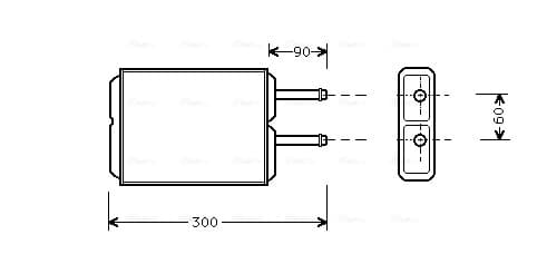 AVA QUALITY COOLING Výmenník tepla vnútorného kúrenia MZ6124 1